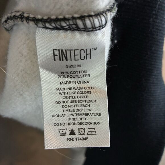 Fintech Mens Size Medium Pullover Hoodie Sweatshirt Fishing Outdoor Camo - Picture 4 of 5